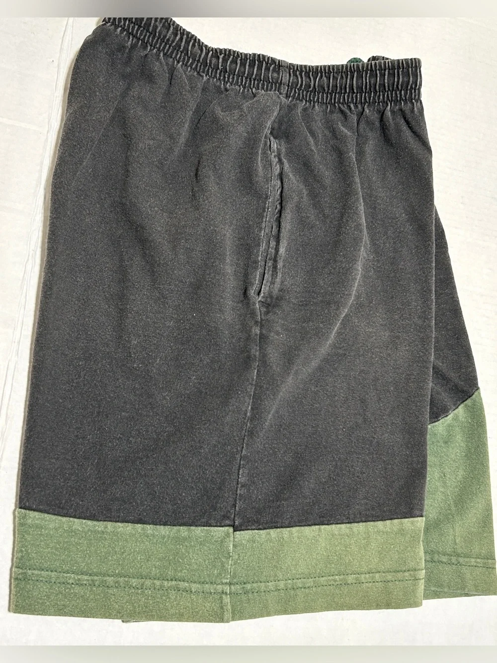 Black and Olive Green Men’s Athletic Shorts